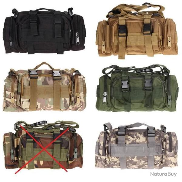 Sac Bandouli�re Camouflage - Banane 5 Couleurs Chasse Militaire Camping