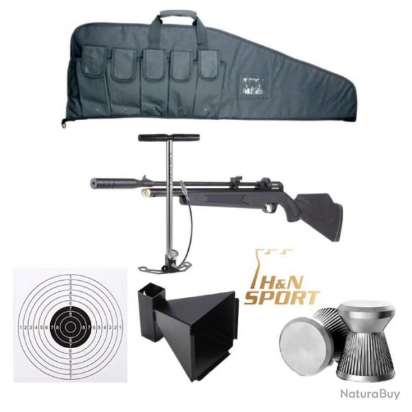 PACK 4 PCP CARABINE SNOWPEAK PR900R SYNTH�TIQUE Cal. 4,5 mm 19,9 Joule + pompe bar + �tui de protec