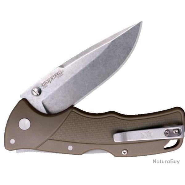 Couteau Cold Steel Verdict Spear Point FDE Lame Acier 4116 Manche GFN Tri-Ad Lock Clip CSFLC3SPSSFDE