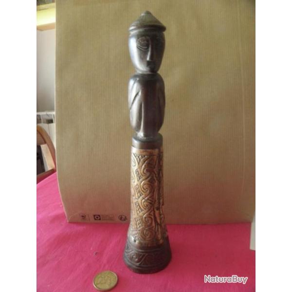 antique asiatique bouteille en bois et os (bovine)