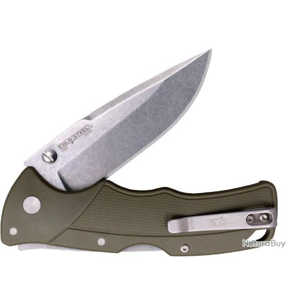 Couteau Cold Steel Verdict Spear Point OD Green Lame Acier 4116 Manche GFN Tri-Ad Lock CSFLC3SPSSODG