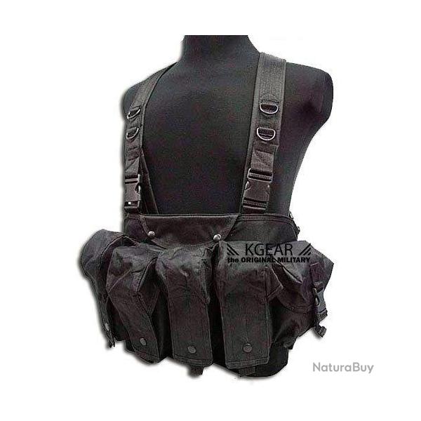 Gilet tactique Chest Rig noir