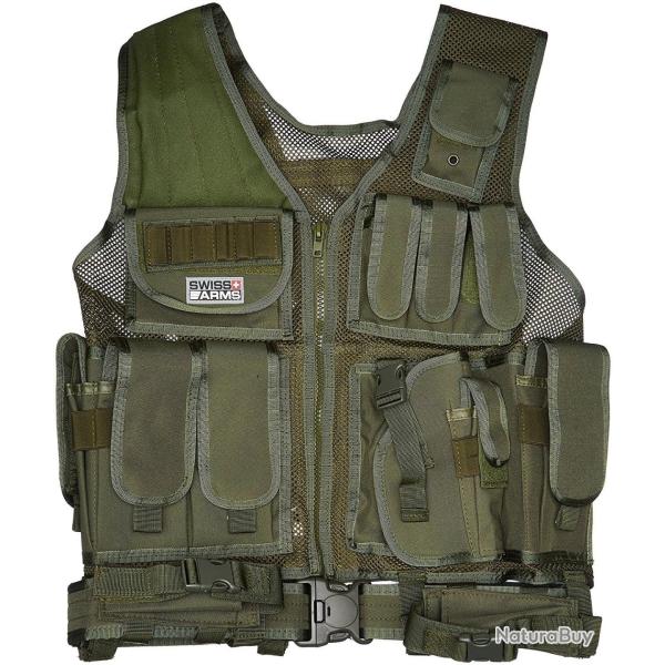 Veste Holster Tactique OD (Swiss Arms)