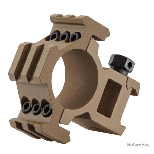 PAIRE DE COLLIERS DE MONTAGE PICATINNY - DIAMETRE 30 MM TAN