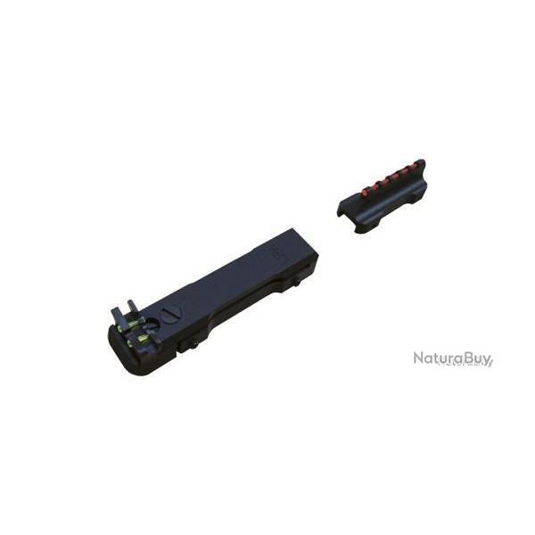 Ensemble de vise LPA avec hausse rglable Fibre Optique pour fusil slug - LPA
