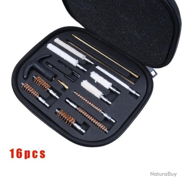 Kit de Nettoyage 16 Pi�ce 22 357 38 9mm 40 44 45 Fusil Carabine Pistolet LIVRAISON OFFERTE