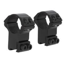 Colliers de montage Match - Aluminium- Profil haut 1" Hawke