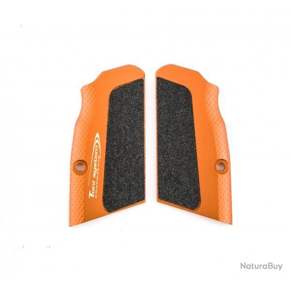 Poignes Highgrip ultra courtes - petit cadre pour Tanfoglio - Orange - TONI SYSTEM