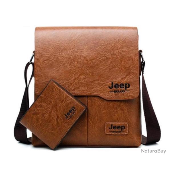 JEEP Sacoche et Portefeuille en Cuir pour Homme, .....LIVRAISON OFFERTE