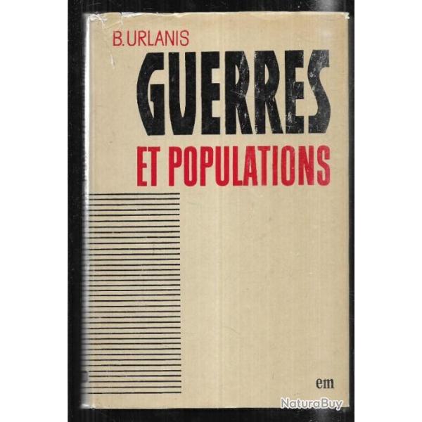 guerres et populations de b.urlanis , version fran�aise