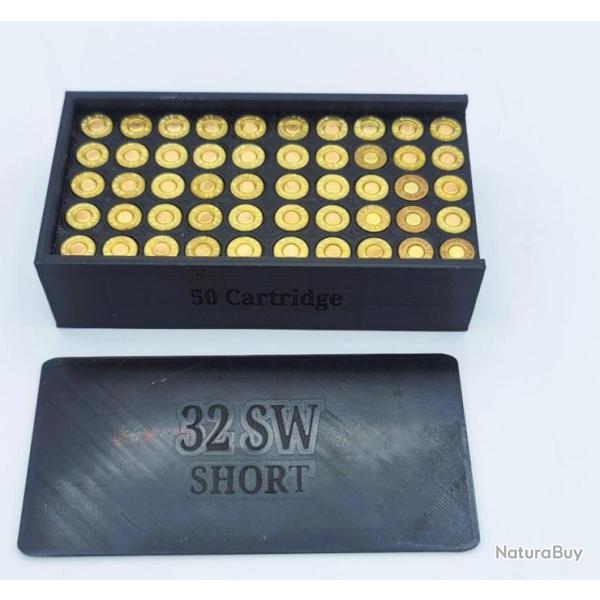 Boite pour 50 cartouches 32 SW short