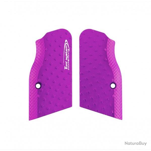Poign�es courtes Vibram - cadre large pour Tanfoglio - Violet - TONI SYSTEM