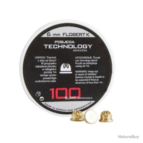 100 Balles � Blanc  6mm Flobert Maxxtech
