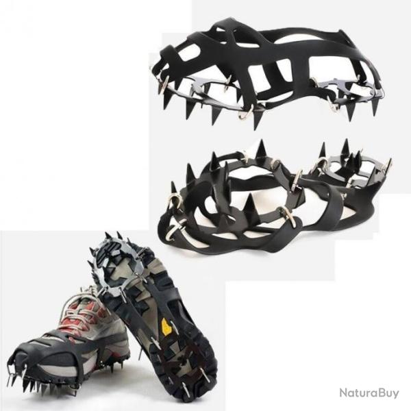 Crampons Anti Glisse D�rapants pour Chaussure d'Hiver Randonn�e Chasse Montagne LIVRAISON OFFERTE