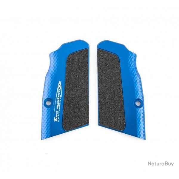 Poign�es courtes Highgrip - petit cadre pour Tanfoglio - Bleue - TONI SYSTEM