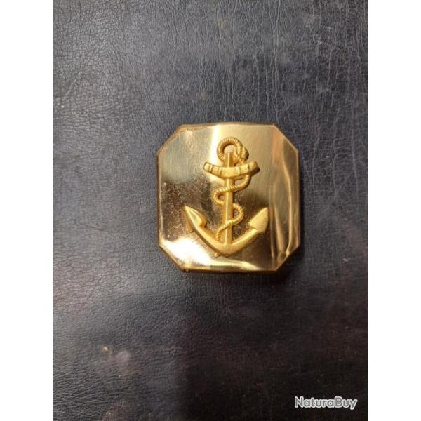 Boucle de ceinture laiton marine nationale.
