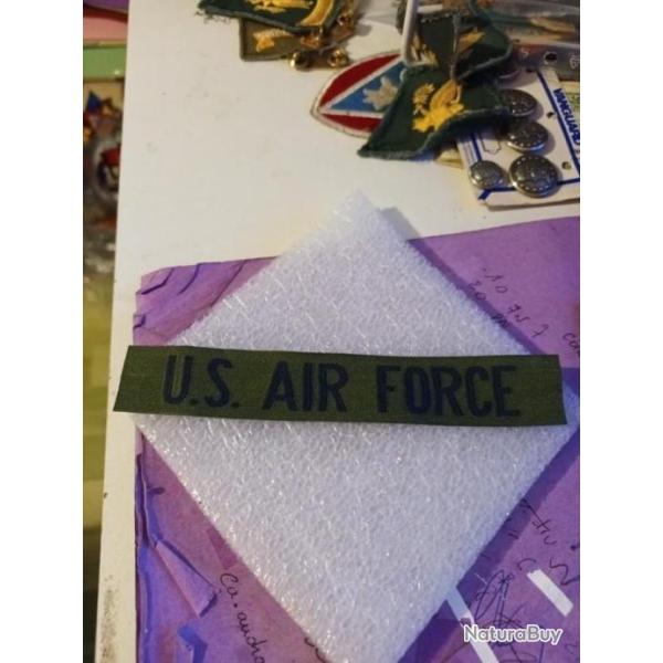 Bande patronyme arm�e us US AIR FORCE kaki ORIGINAL