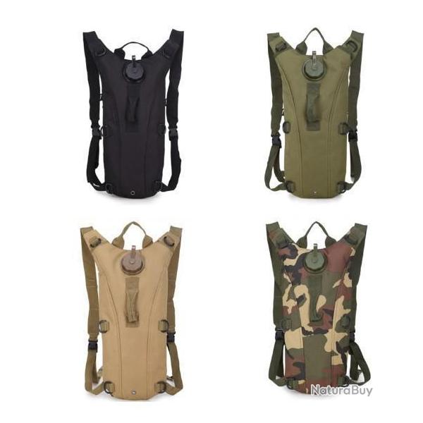 Sac Hydratation 3L 4 coloris + Poche Hydratation Incluse - Randonn�e Camping LIVRAISON OFFERTE