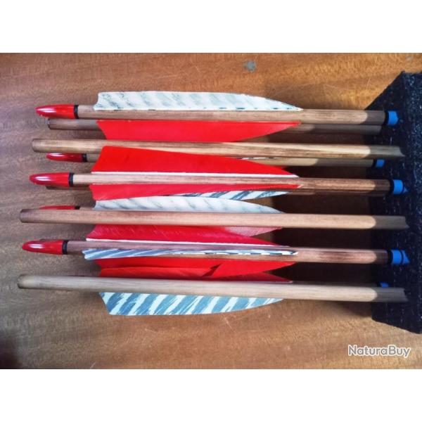 FLECHE BOIS PREMIUM CEDRE 45/50#-11/32" -RRBt