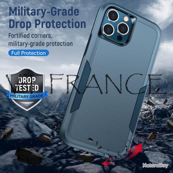 Coque Anti Choc pour iPhone Style Griffin Otterbox, Couleur: Au Choix, Smartphone: iPhone X/XS