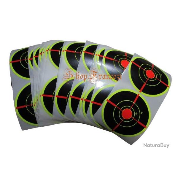 50 cibles a impact fluo  REF4