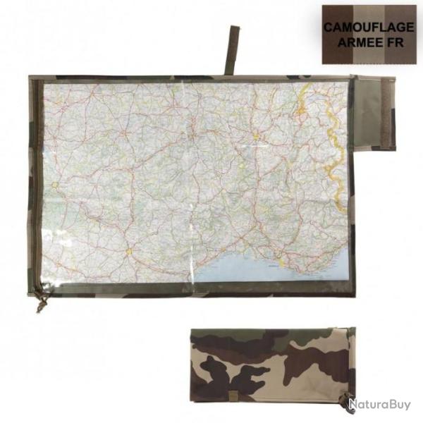 Porte carte topographique, camouflage arm�e francaise