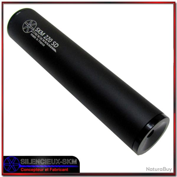 Silencieux pour 222/223 rem SKM 220 SD avec coupelles en acier et filetage �X28