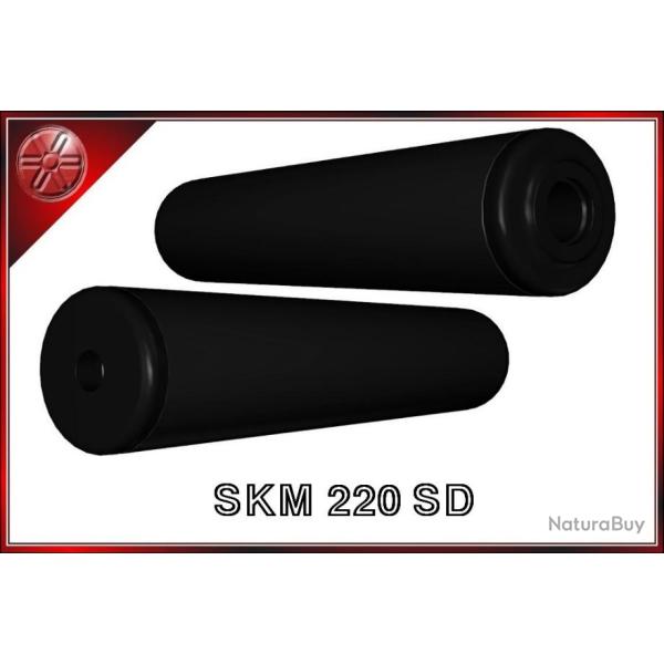 Silencieux pour 222/223 rem SKM 220 SD avec coupelles en acier et filetage M14X1.00