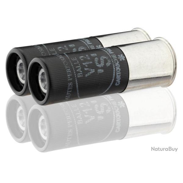 Cartouches Prevot � balle V12 ''S'' demi-blind�e - Cal. 12/70