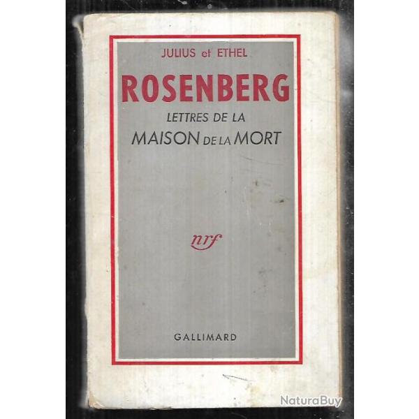 julius et ethel rosenberg lettres de la maison de la mort