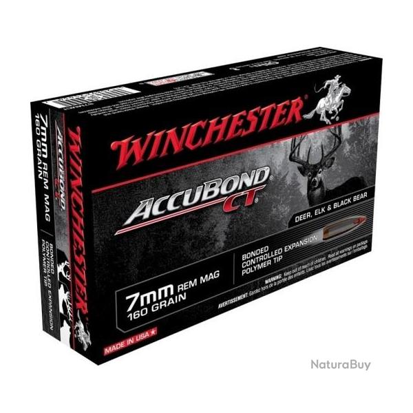 WINCHESTER CAL.7MM REM MAG ACCUBOND CT 160GR PAR 20