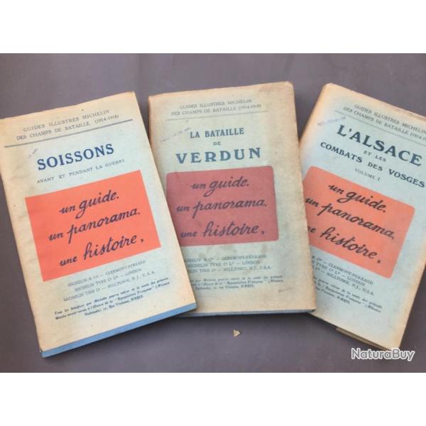 TROIS GUIDES ILLUSTR�S DES CHAMPS DE BATAILLE 1er GM