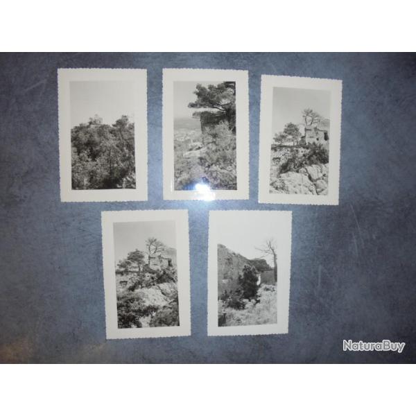 LOT 5 PHOTO ANCIENNE RUINES de CHATEAU Papier Velox 13cm x 8.5cm