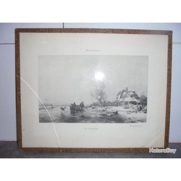 PER WICKEMBERG ANCIEN PHOTOTYPIE Bertrand Paris " LE TRAINEAU "