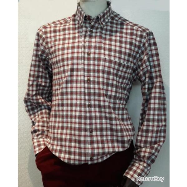 CHEMISE � CARREAUX ROUGE/GRIS T2XL