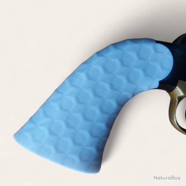 Plaquettes Remington 1858 Pietta texture noeud papillon blanc