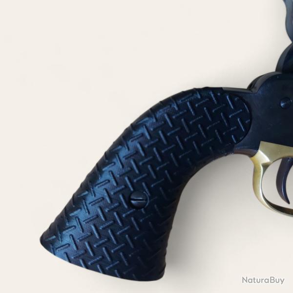 Plaquettes Remington 1858 Pietta texture treadplate noir