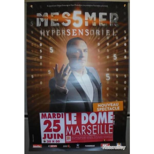 AFFICHE MESSMER HYPERSENSORIEL HYPNOSE MAGN�TISME MARSEILLE 2019 60x42