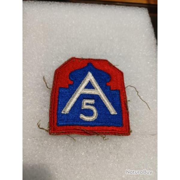 Patch arme us 5th ARMY ww2 ORIGINAL