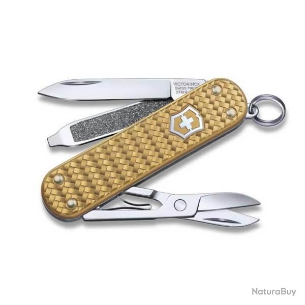 Couteau suisse Victorinox Classic SD Precious Alox Brass Gold