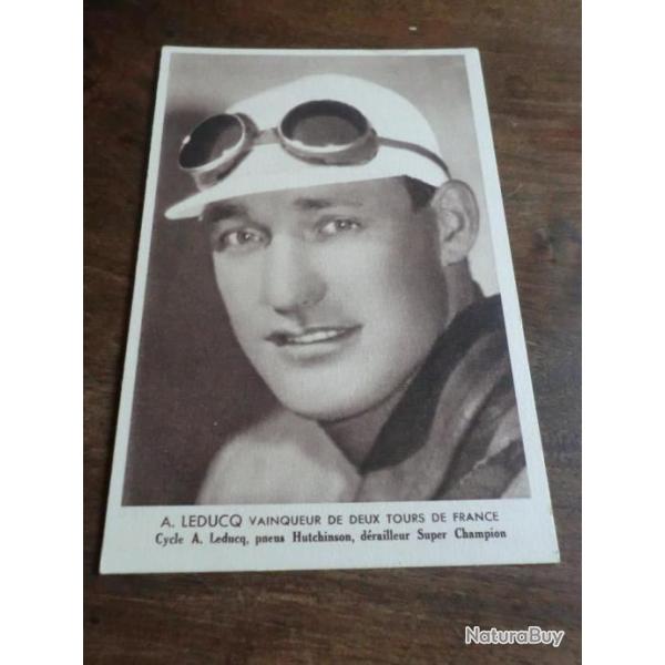 CP  SPORT A LEDUCQ  VAINQUEUR DE DEUX TOURS DE FRANCE