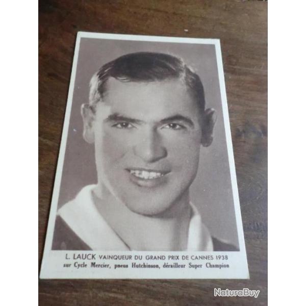 CP  SPORT L LAUCK   VAINQUEUR DU GRAND PRIX DE CANNES 1938