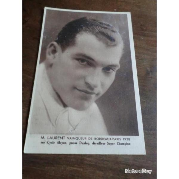 CP  SPORT M LAURENT   VAINQUEUR DE BORDEAUX PARIS  1938