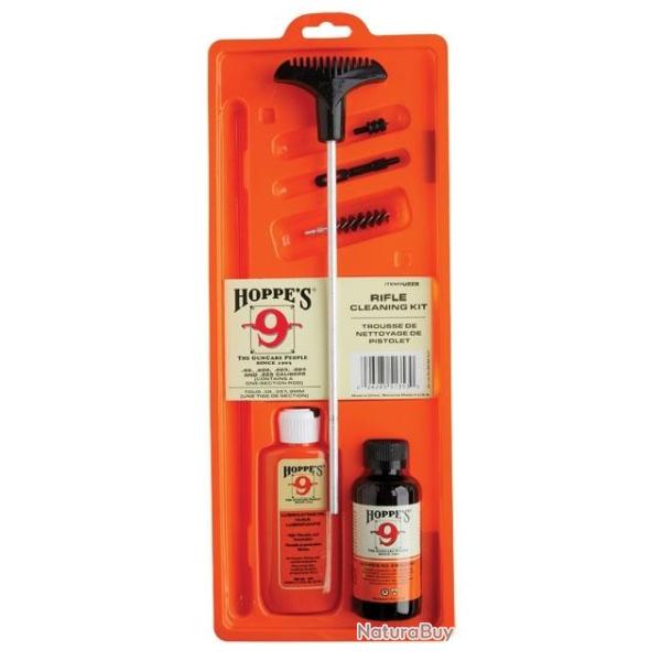 Kit de nettoyage Hoppe's pour Pistolet c/.38, .357 et 9 mm sous blister
