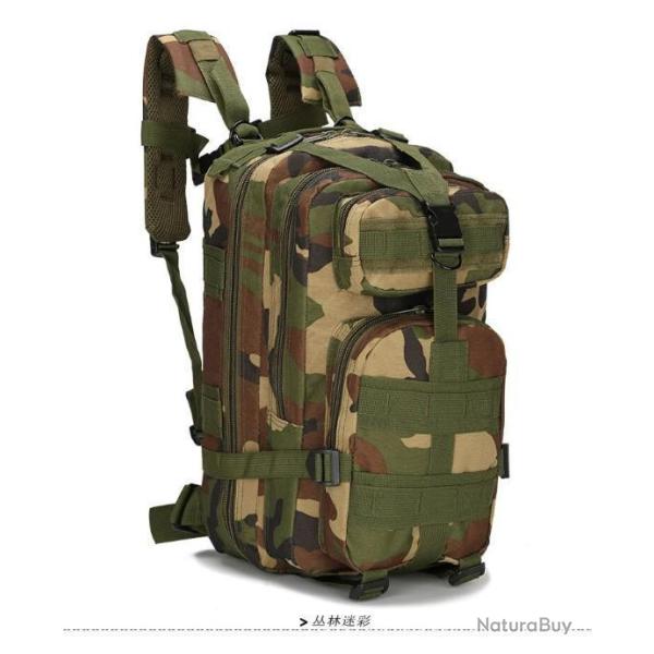 Sac � Dos Militaire 40L 1000D Multi Poche Tactique Camouflage Jungle Nylon Chasse LIVRAISON GRATUITE