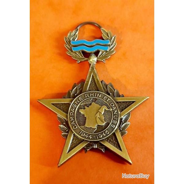 M�daille Campagne RHIN et DANUBE 1944 1945,1� Arm�e Fran�aise