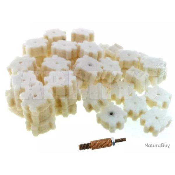 50 tampons de nettoyage de chambre AR15 avec outil