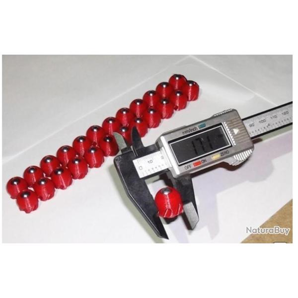 slug loisir tir sport 17mm lot de 25 unit�s cal.68 HDR (red)