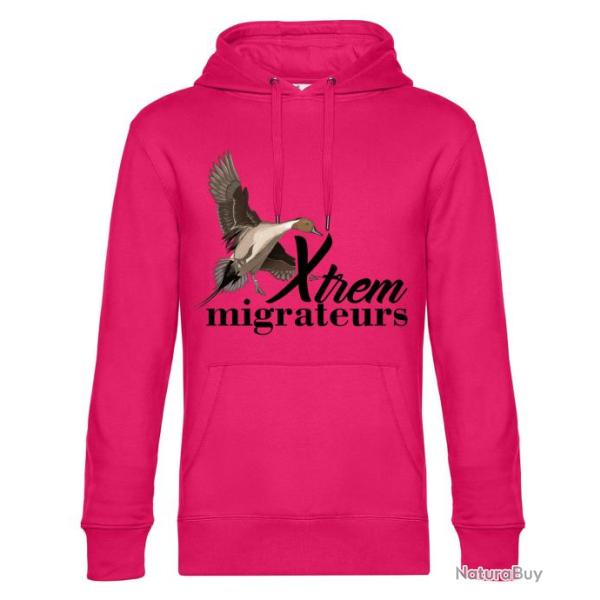 Sweat femme pilet rose XTREM MIGRATEURS