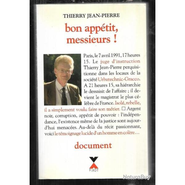 bon app�tit messieurs de thierry jean-pierre politique fran�aise